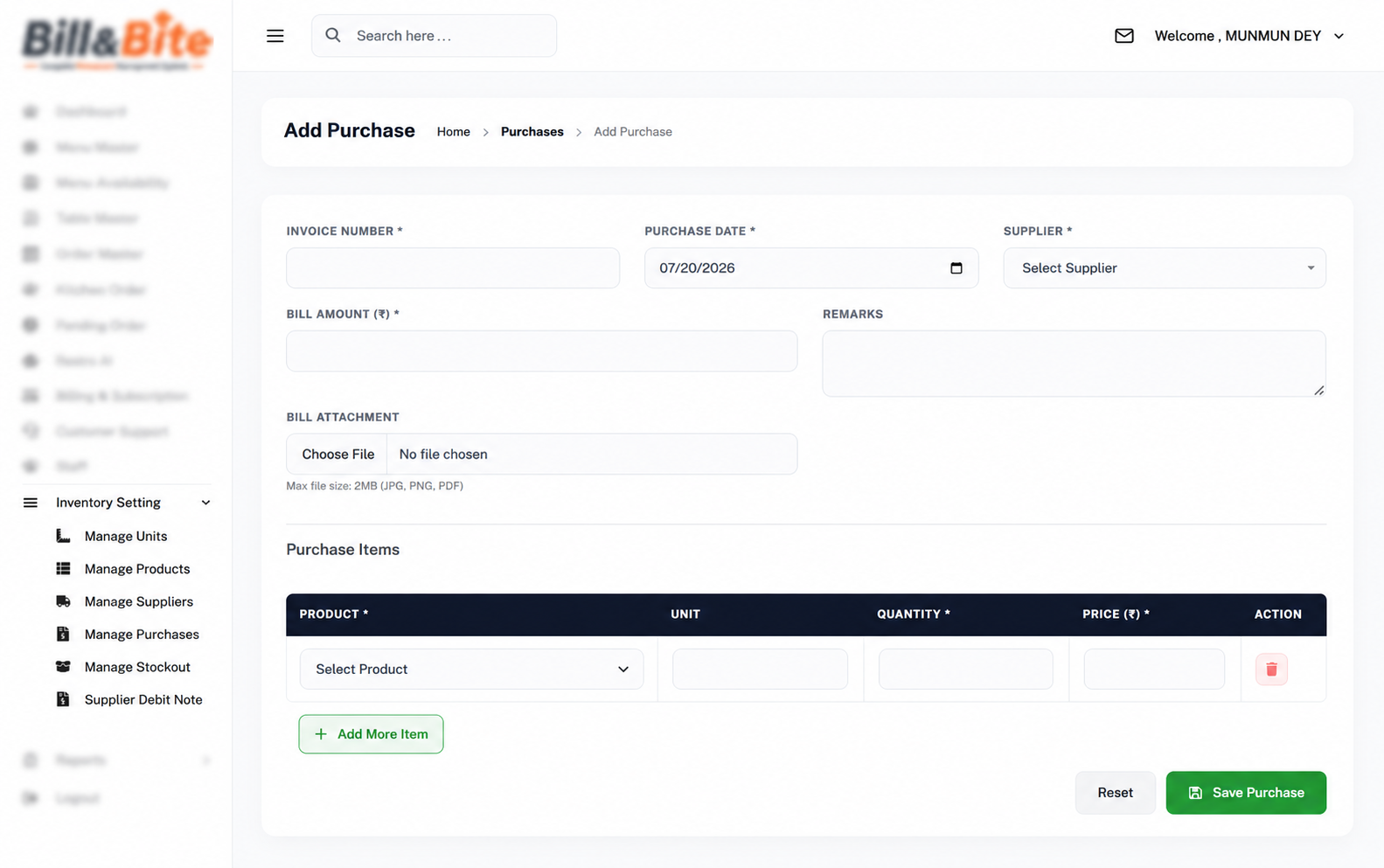 Inventory Management